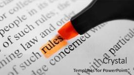  Presentation with marker - PPT layouts featuring abstract article - word rules highlighted background and a light gray colored foreground