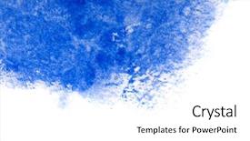  Presentation with abstract watercolor - Colorful presentation theme enhanced with abstract artistic watercolor splash raster backdrop and a white colored foreground