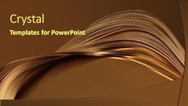  Presentation with abstract gold - Colorful slide set enhanced with abstract-backgound-gold-bronze-wave backdrop and a tawny brown colored foreground