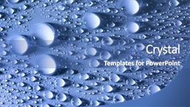  Presentation with water droplets - PPT theme having abstract background - big and small background and a ocean colored foreground