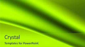  Presentation with abstract green - Beautiful presentation theme featuring abstract background - fractal green background backdrop and a gold colored foreground