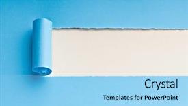  Presentation with torn paper - Presentation theme featuring abstract background - torn paper with space background and a light blue colored foreground