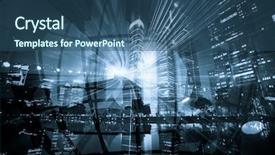  Presentation with futurism - Slides having abstract background about futurism city background and a ocean colored foreground