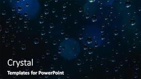  Presentation with abstract water drops - Amazing presentation design having abstract-background-about-water backdrop and a black colored foreground