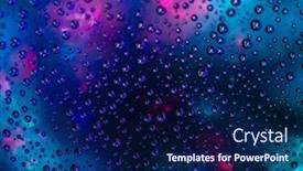  Presentation with stars universe - Colorful presentation design enhanced with abstract-background-about-water backdrop and a navy blue colored foreground