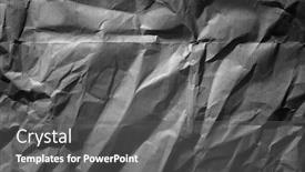  Presentation with black paper - Beautiful theme featuring abstract-background-black-crumpled-wrapping backdrop and a dark gray colored foreground