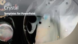  Presentation with abstract water color - Beautiful theme featuring abstract-background-blot-painting-marble backdrop and a gray colored foreground
