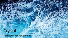  Presentation with sailing ship - Audience pleasing slide deck consisting of abstract background creative artistic effect backdrop and a light blue colored foreground