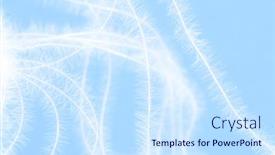  Presentation with blue abstract - Presentation design consisting of abstract-background-downy-threads background and a sky blue colored foreground