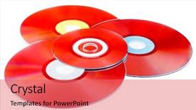  Presentation with abstract - Amazing PPT layouts having abstract background of dvd's backdrop and a coral colored foreground