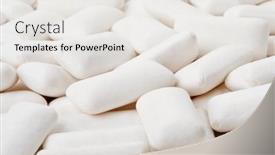  Presentation with chewing gum - Amazing PPT theme having abstract-background-from-chewing-gum backdrop and a white colored foreground