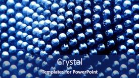  Presentation with disco ball - Presentation design with sparkling magical particles lattice grid background and a navy blue colored foreground