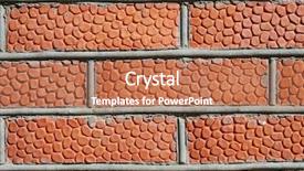  Presentation with red brick wall - Amazing PPT theme having abstract background from new red brick wall backdrop and a coral colored foreground
