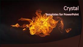  Presentation with fire - Colorful presentation enhanced with abstract background from the side backdrop and a wine colored foreground