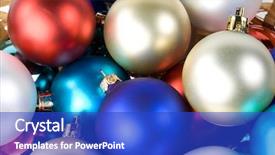  Presentation with cristmas - Cool new presentation with abstract background from various cristmas backdrop and a cobalt blue colored foreground