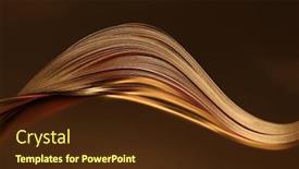  Presentation with abstract wave - Audience pleasing PPT layouts consisting of abstract-background-gold-bronze-wave backdrop and a tawny brown colored foreground