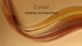  Presentation with abstract gold - Presentation design with abstract-background-gold-bronze-wave background and a gold colored foreground