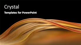  Presentation with abstract gold black - Slide deck having abstract-background-gold-bronze-wave background and a black colored foreground