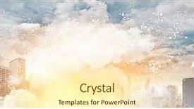  Presentation with abstract music - Amazing slide deck having rainbow colored musical notes - abstract background image with music backdrop and a cream colored foreground