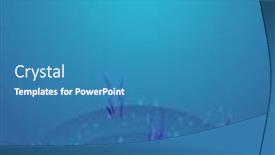  Presentation with abstract circles - Presentation design featuring abstract-background-in-blue background and a teal colored foreground