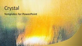  Presentation with artifacts - Beautiful presentation theme featuring abstract background light in motion backdrop and a blonde colored foreground