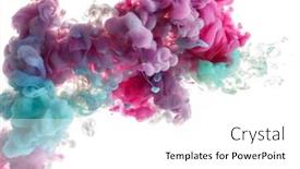  Presentation with paint pastel - Presentation theme with abstract background mix of pastel background and a white colored foreground