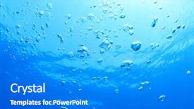  Presentation with air bubbles - Cool new slides with abstract background of air bubbles backdrop and a gray colored foreground