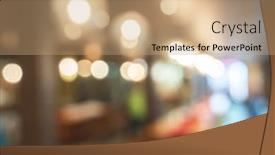  Presentation with nobody - Cool new slide set with abstract-background-of-coffee-shop backdrop and a coral colored foreground