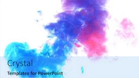  Presentation with liquid - Presentation theme enhanced with abstract-background-of-colored-liquid background and a light blue colored foreground