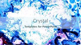  Presentation with liquid - PPT theme with abstract-background-of-colored-liquid background and a cool aqua colored foreground