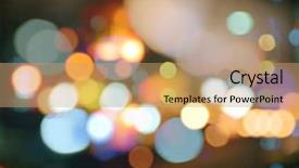  Presentation with street lights - Cool new presentation with abstract background of colorful blurred backdrop and a coral colored foreground