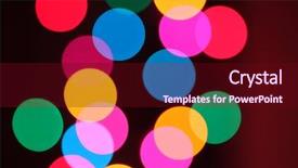  Presentation with colorful circles - Colorful slide set enhanced with abstract background of colorful bokeh circles backdrop and a wine colored foreground