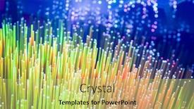  Presentation with fiber optic - Theme enhanced with abstract-background-of-fiber-optic background and a yellow colored foreground