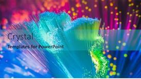  Presentation with fiber optic - PPT layouts with abstract-background-of-fiber-optic background and a teal colored foreground