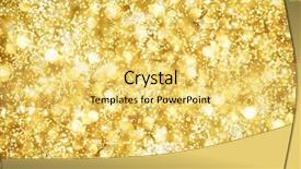  Presentation with golden lights - Theme having abstract background of golden lights background and a yellow colored foreground