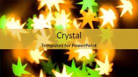  Presentation with star - Presentation having abstract-background-of-holiday-star background and a yellow colored foreground