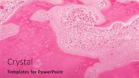  Presentation with foam - Presentation theme with abstract-background-of-pink-liquid background and a  colored foreground