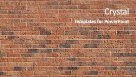  Presentation with red brick wall - PPT layouts with abstract-background-of-red-brick background and a coral colored foreground