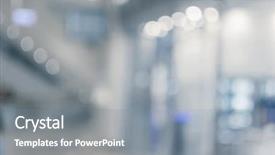  Presentation with mall - Beautiful presentation theme featuring abstract background of shopping mall backdrop and a gray colored foreground