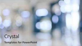  Presentation with abstract business - Beautiful slide set featuring abstract background of shopping mall backdrop and a light blue colored foreground