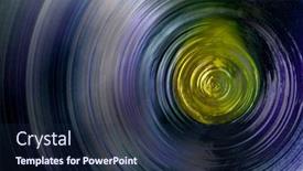  Presentation with spinning wheel - Colorful slide set enhanced with abstract background of spinning wheel backdrop and a navy blue colored foreground