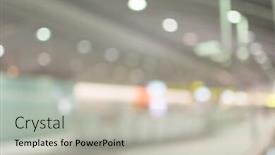  Presentation with station - Audience pleasing PPT layouts consisting of abstract-background-of-station backdrop and a light gray colored foreground