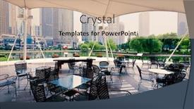  Presentation with china shanghai - Slide deck featuring abstract-background-of-the-shanghai background and a soft green colored foreground