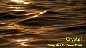  Presentation with waves - Slides featuring abstract-background-of-waves background and a tawny brown colored foreground