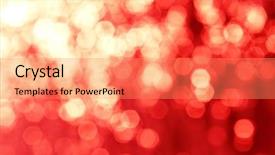  Presentation with abstract red - Theme enhanced with abstract background red magic lights background and a coral colored foreground