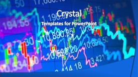  Presentation with stock market - Amazing presentation having abstract background stock indices backdrop and a ocean colored foreground