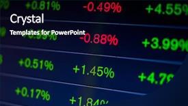  Presentation with stock market - Audience pleasing slide set consisting of abstract background stock market indices backdrop and a black colored foreground