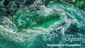  Presentation with high waves - Colorful PPT layouts enhanced with abstract-background-waves-of-water backdrop and a ocean colored foreground
