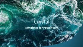  Presentation with water river - PPT layouts having abstract-background-waves-of-water background and a ocean colored foreground