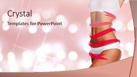  Presentation with slim body - Theme enhanced with abstract background with blurred light background and a lemonade colored foreground